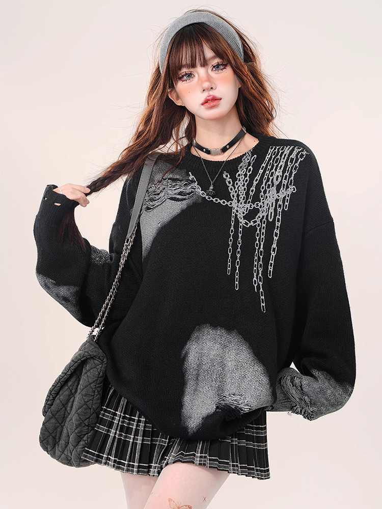 Y2K Chain Sweater
