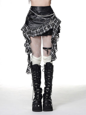Asymmetrical Short Skirt