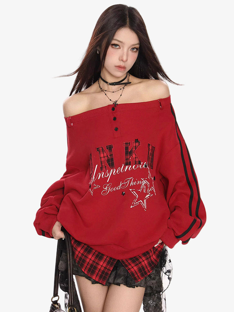Y2K Red Sweater