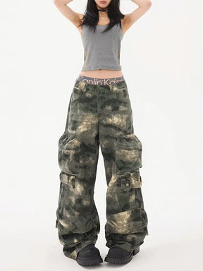 Y2K Baggy Camo Pants