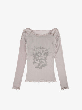 Y2K Mesh Long Sleeve Top