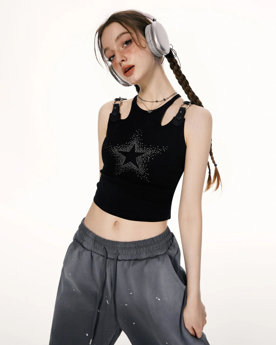 Y2K Rhinestone Shirt