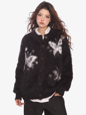 Y2K Butterfly Cardigan