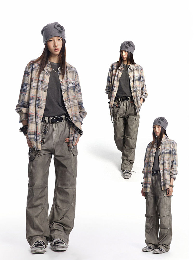 Y2K Checkered Shirt