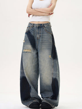 Y2K Damaged Denim Pants