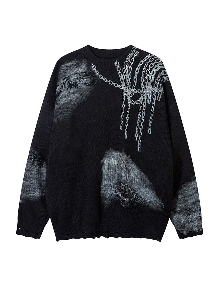 Y2K Chain Sweater