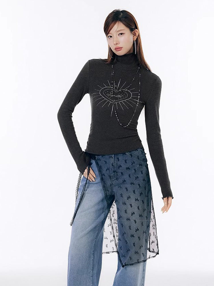Y2K Heart Top
