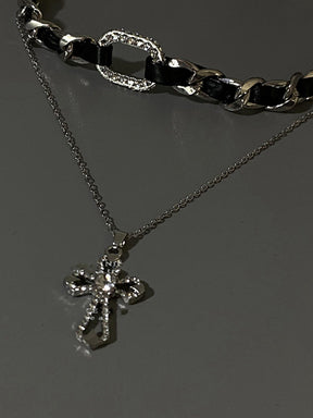 Y2K Cross Pendant Necklace