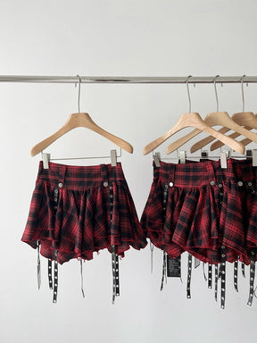 Red Checkered Skirt