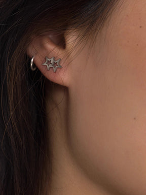 Star Shaped Stud Earrings