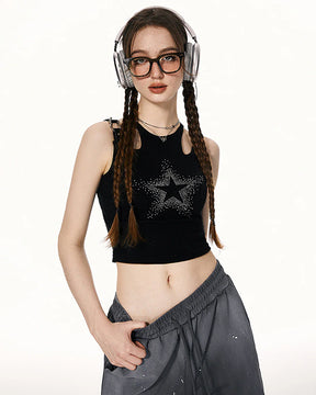 Y2K Rhinestone Shirt