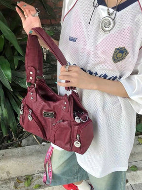 Y2K Red Shoulder Bag