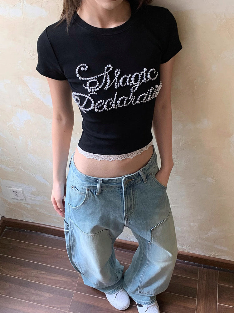 Y2K Pearl Top