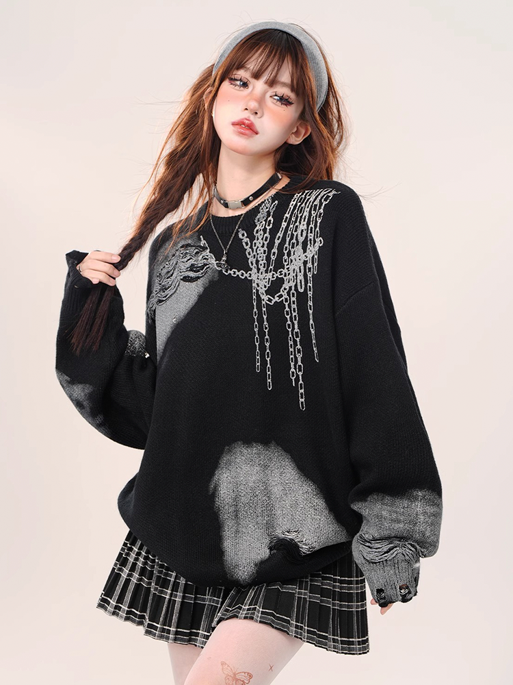 Y2K Chain Sweater