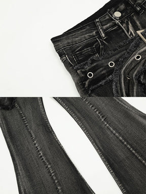 Y2K Belt Flared Pants