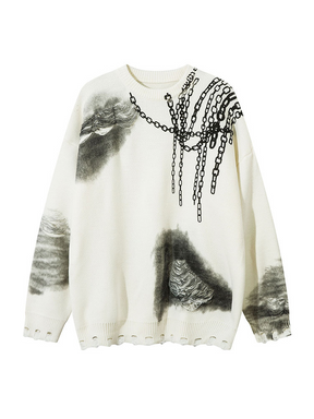 Y2K Chain Sweater