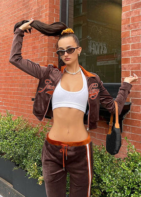 Y2K Velour Tracksuit