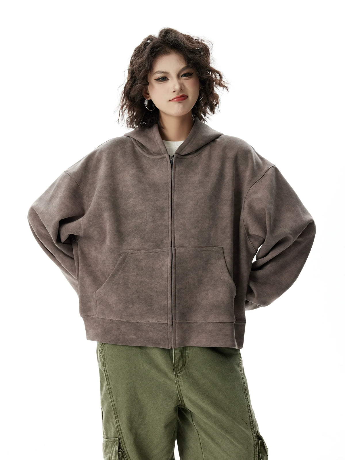 Y2K Cyber Zip Up Hoodie