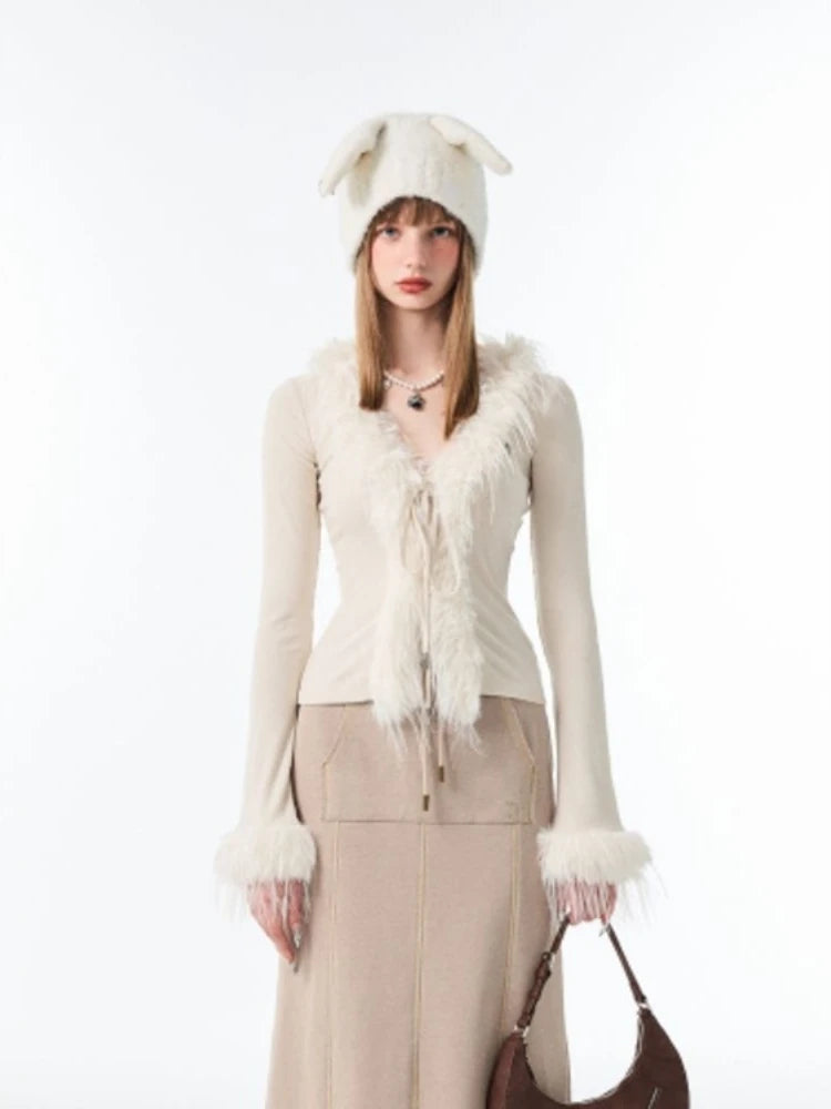 Y2K Fluffy Cardigan