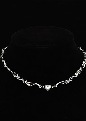 Y2K Silver Necklace