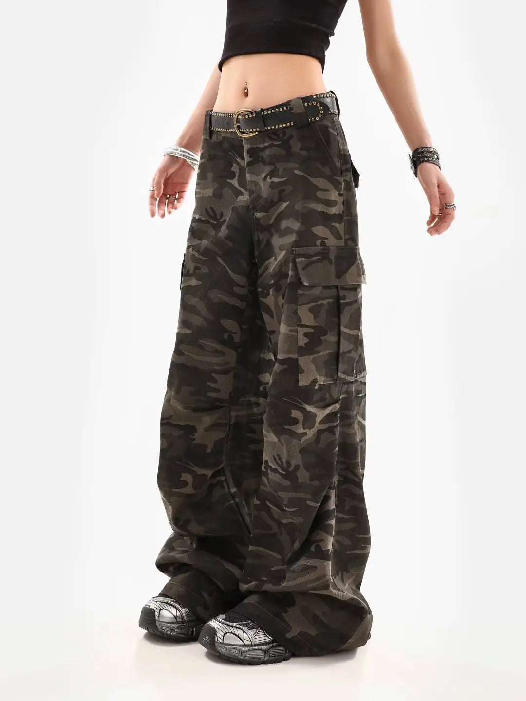 Y2K Camouflage Cargo Pants
