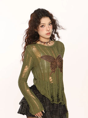Butterfly Knitted Top