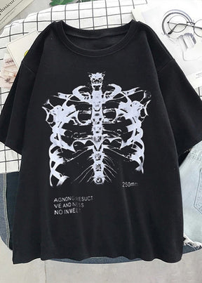 Skeleton Shirt Y2K
