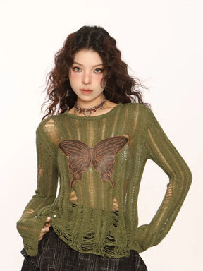 Butterfly Knitted Top