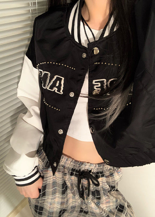 Baseball Cropped Jacket