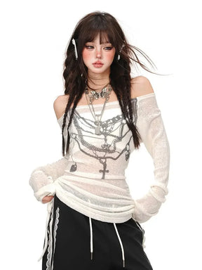 Y2K Chain Top