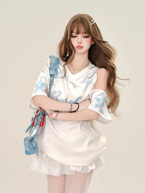 Y2K Embroidered Shirt