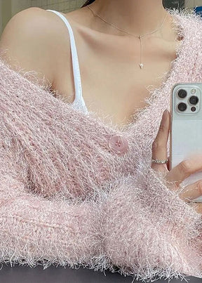 Fluffy Pink Sweater