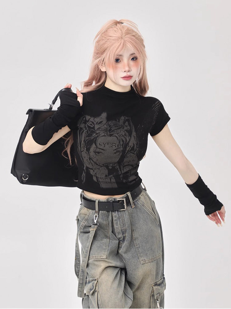 Y2K Anime Girl Shirt