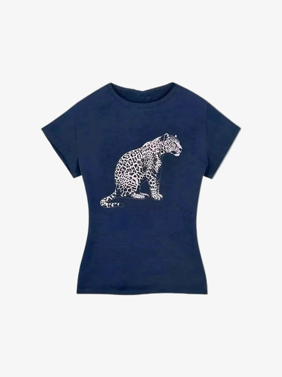 Y2K Blue Crop Top