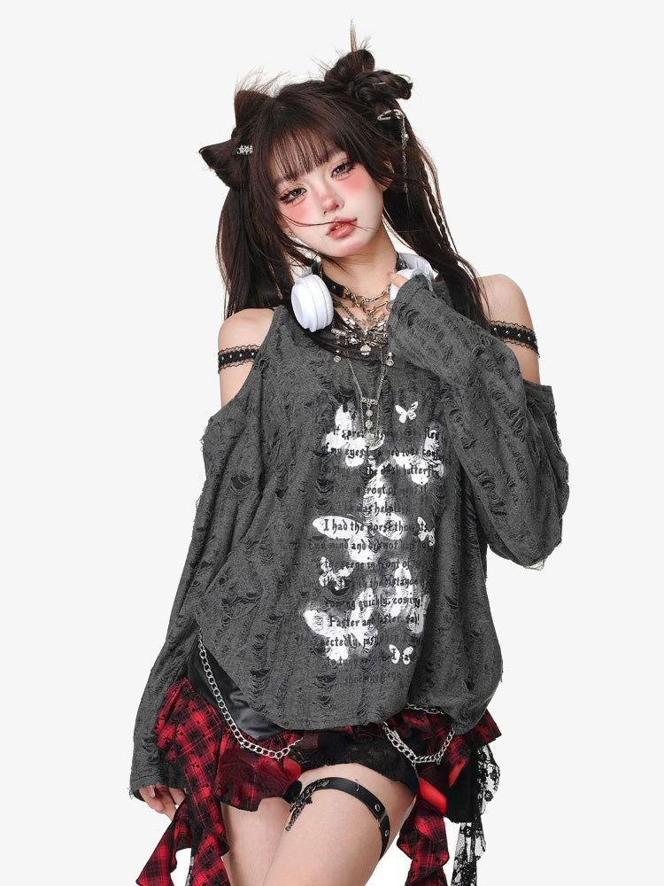 Y2K Butterfly Top