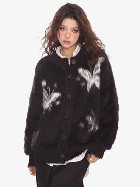 Y2K Butterfly Cardigan