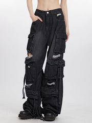 Y2K Damaged Jeans