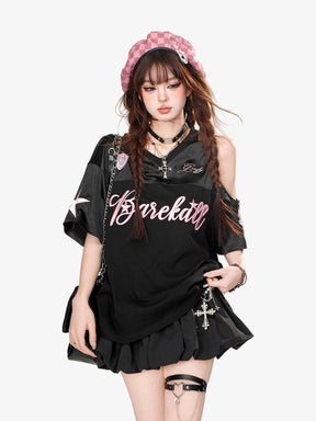 Y2K Embroidered Shirt
