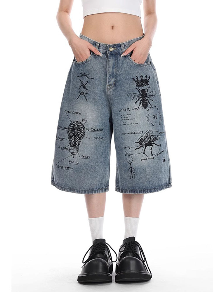 Y2K Graphic Shorts