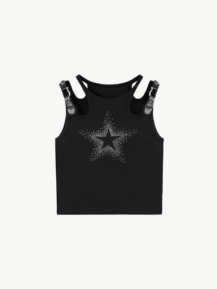 Y2K Rhinestone Shirt