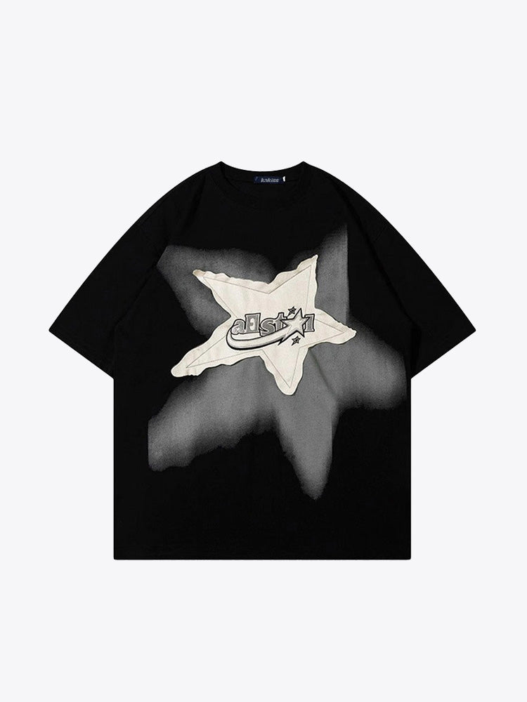 Y2K Star Patch Shirt