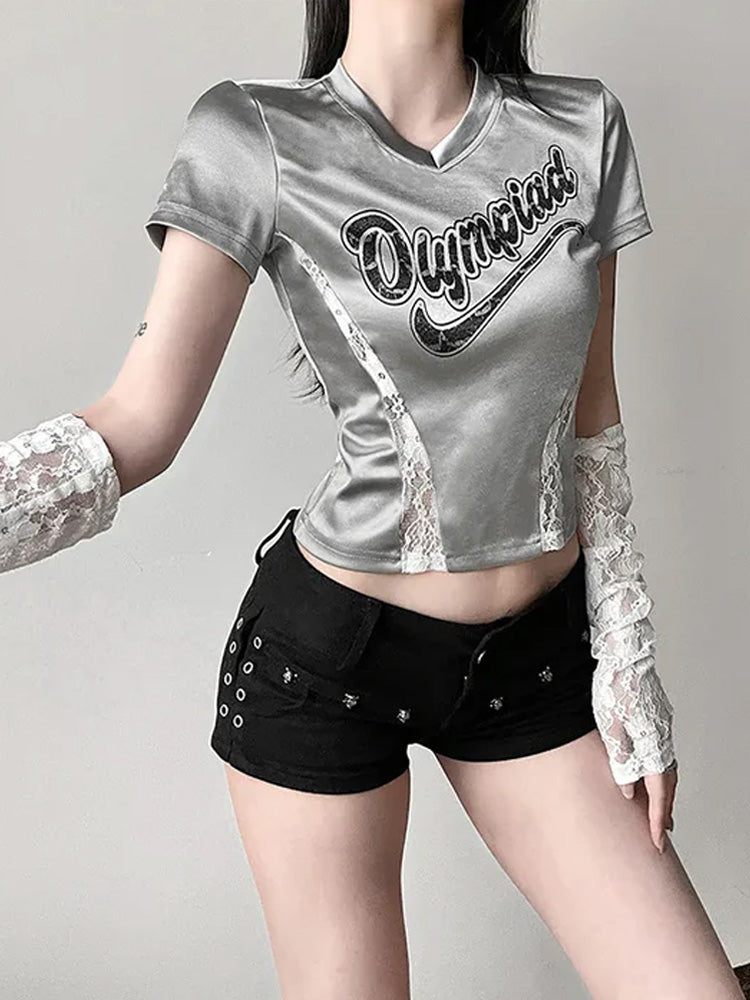 Y2K Velvet Top