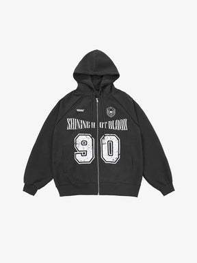 Y2K Hooded Sweat Jacket