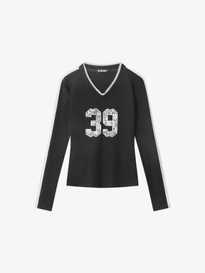 Y2K Crochet Numbers Top
