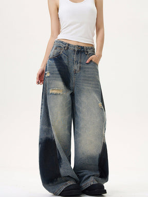 Y2K Damaged Denim Pants