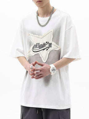 Y2K Star Patch Shirt