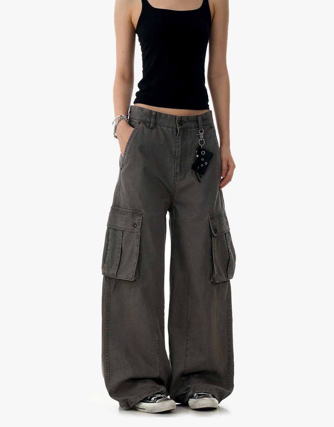Y2K Khaki Cargo Pants