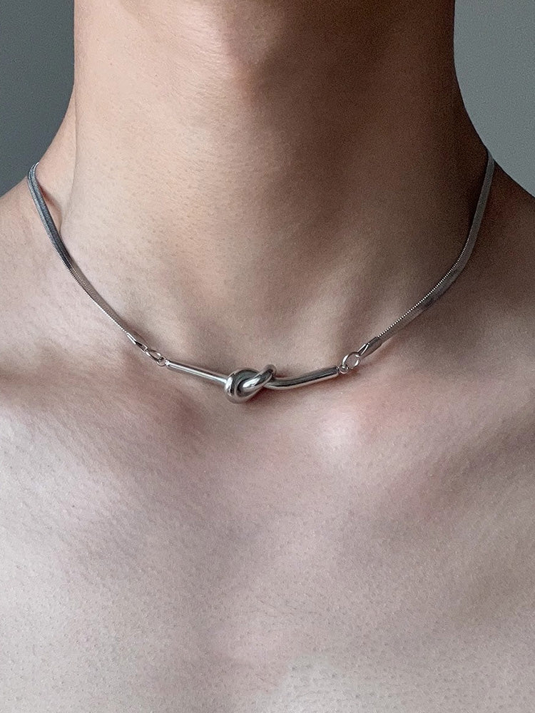 Silver Snake Necklace