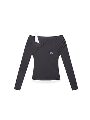 Black Y2K Long Sleeve Shirt