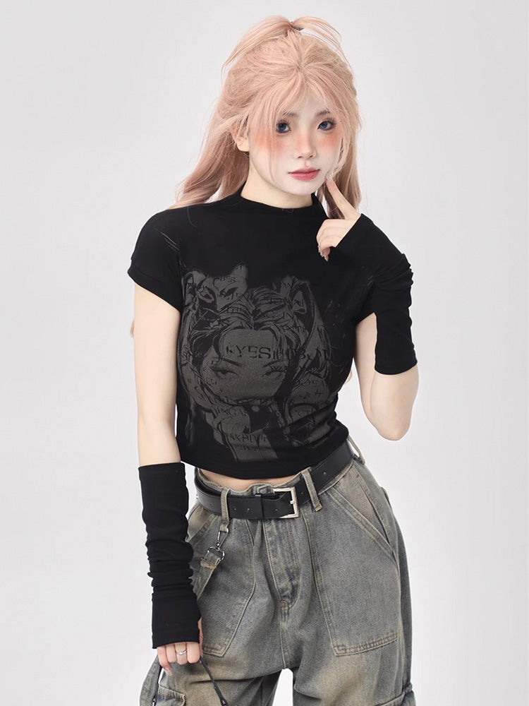 Y2K Anime Girl Shirt